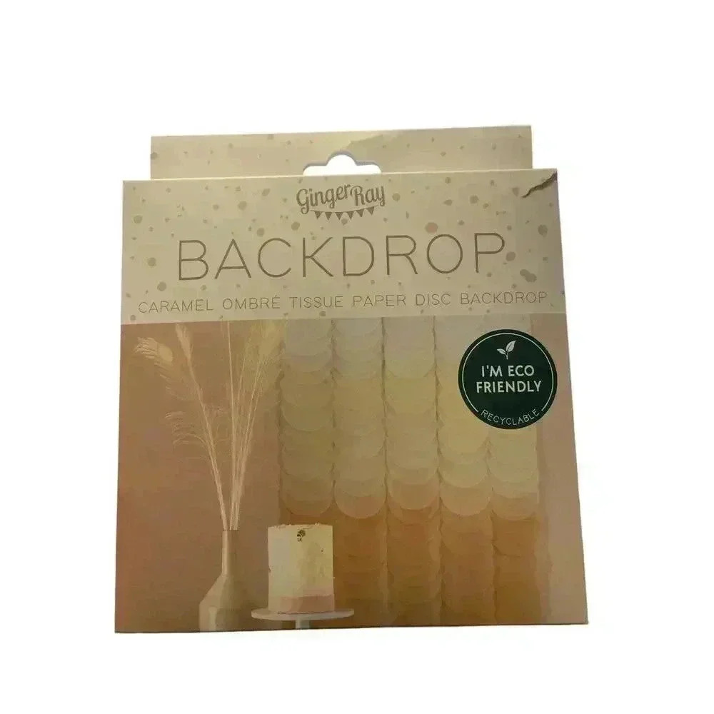 GINGER RAY BACKDROP CARAMEL OMBRE TISSUE PAPER DISC